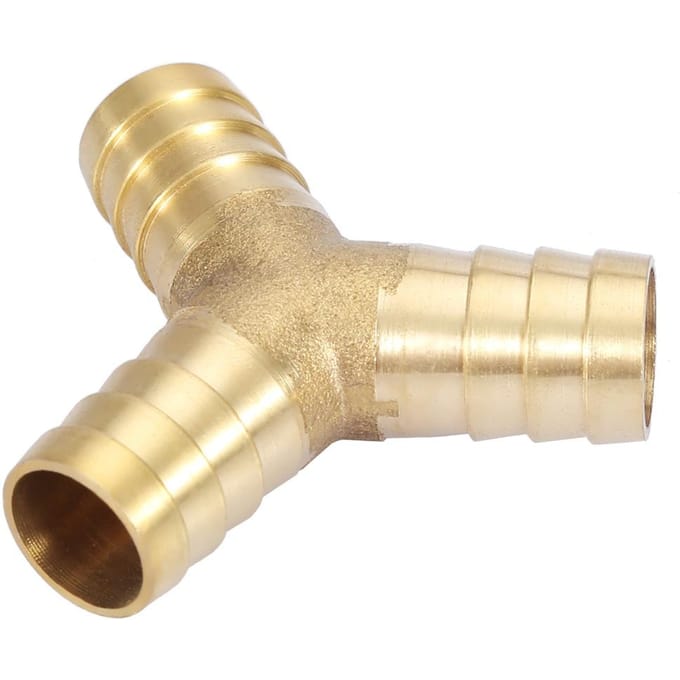 Messing Y 3-weg Slang Tules Connector Koppeling Fitting Lucht Water Gas OD (16mm,1st)