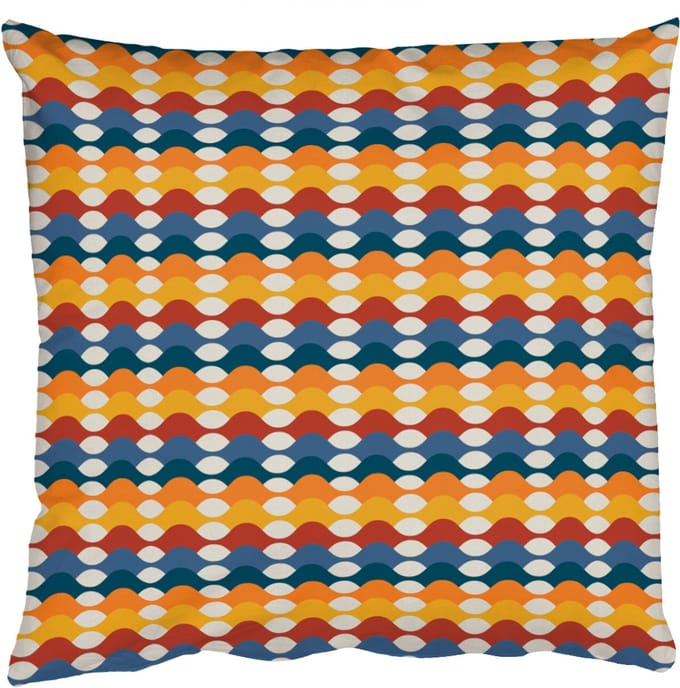 Sierkussens - Kussentjes Woonkamer - 40x40 cm - Retro - Disco - Golven