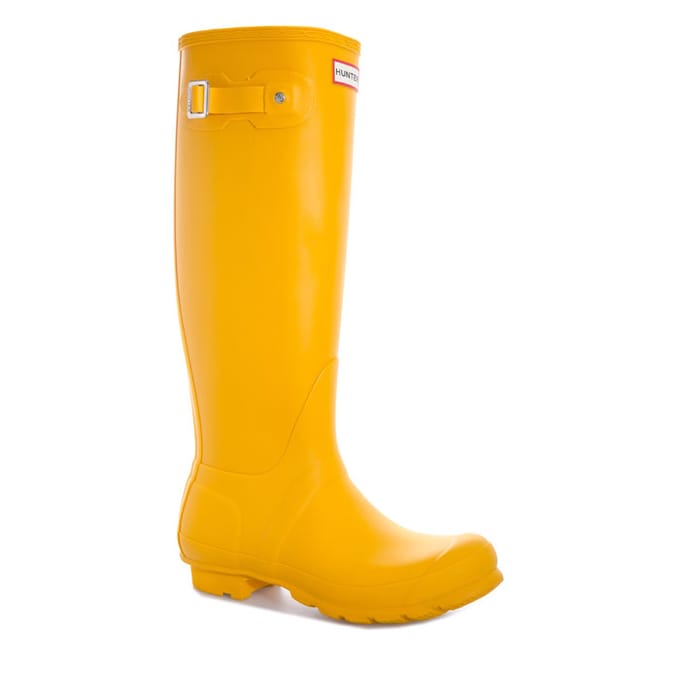 Dames Hunter Original Tall Wellington Laarzen in Geel