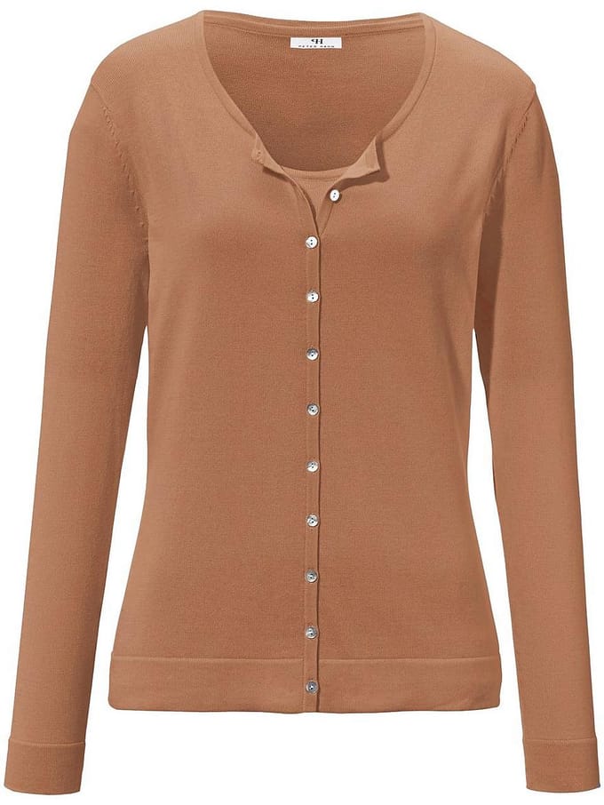 Twinset 100% katoen Van Peter Hahn bruin