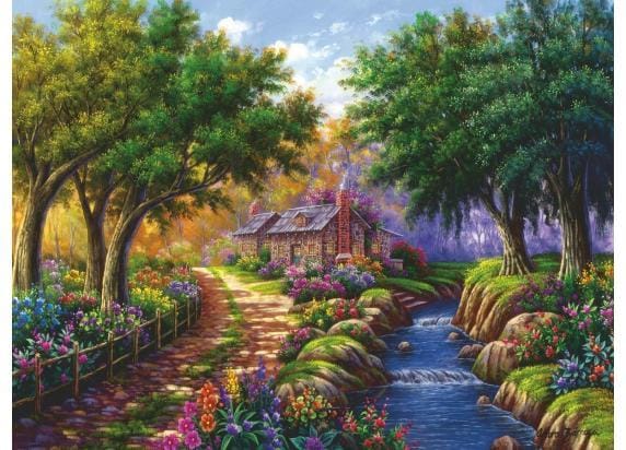 Ravensburger Cottage bij de rivier 1500st Volwassenen puzzels