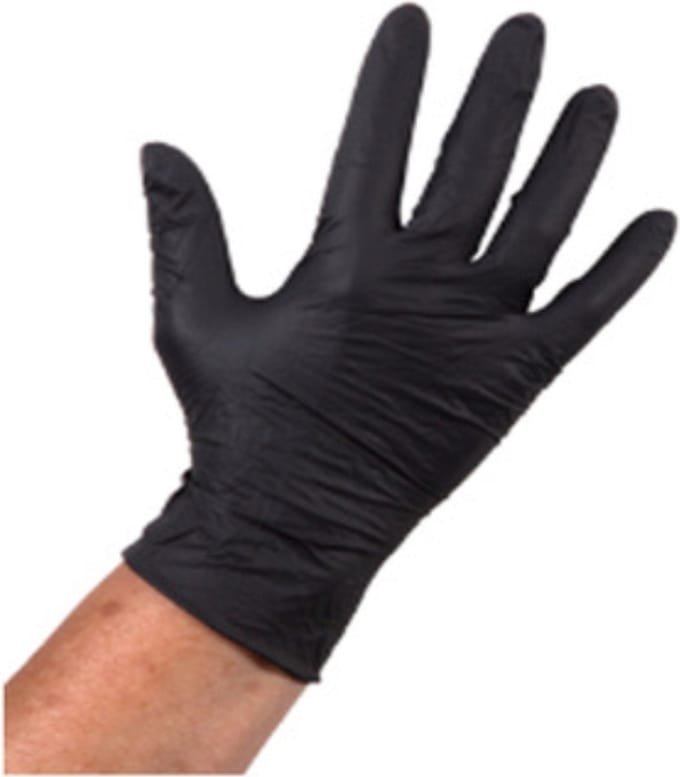 Handschoen Comfort - Zwart - Nitrile - ongepoederd - Maat XL - 100 stuks