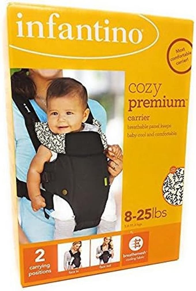 Infantino Cozy Premium draagzak 3,6-11,3 kg blauw