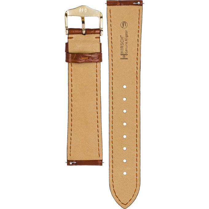 Hirsch 10200779-1-18 Genuine Alligator Horlogeband