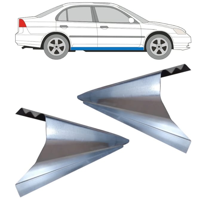 Reparatie dorpel voor Honda Civic 2001-2005 / Links = Rechts (symmetrisch) / Set