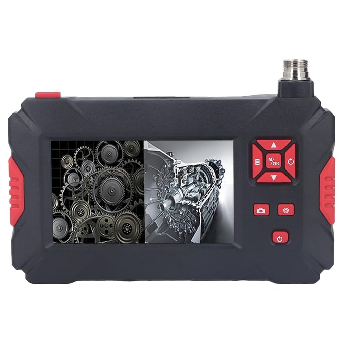 Caméra Endoscope à Rotation Électrique Rotation à 360 degrés HD Double Objectif Caméra pour Pipeline pour Automobile gray