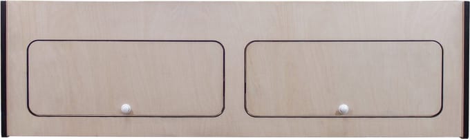 Bovenkast camperbusje - natuurlijk - 120x35x35cm - softclose