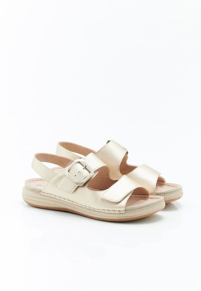 Damart - Sandalen volledige opening Piedical - Dames - Goudkleur - 37