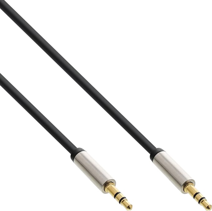 Premium 3,5mm Jack stereo audio slim kabel - 2 meter