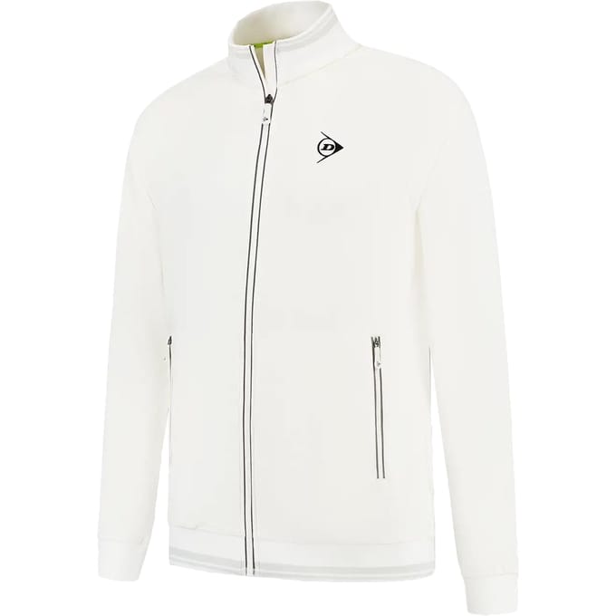 Dunlop Club Knitted Trainingsjack Heren-Wit
