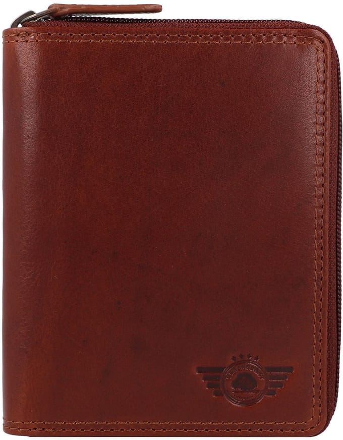 Greenburry Vintage Portemonnee RFID-bescherming Leder 12.5 cm - Dames - Horizontaal - natur