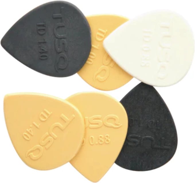 TUSQ - Tear Drop - Plectrum - Mix set - 6-pack