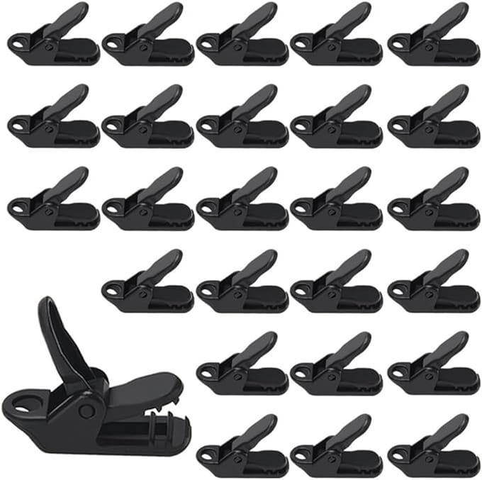 Solidchoice - Set van 25 Plastic Tarp Clips voor Camping en Tuin