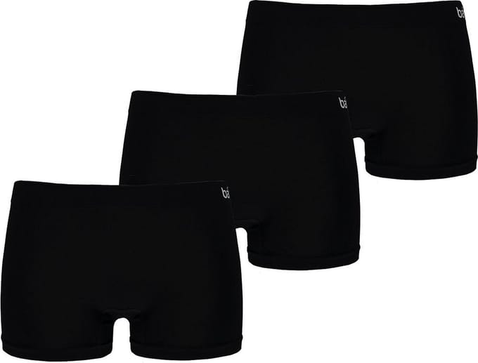 Apollo dames Basic Hipster - Bamboo naadloos - maat S - 3-pack - zwart