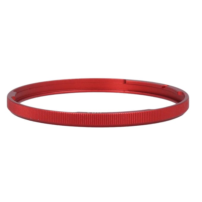 Bague de décoration d'objectif en alliage d'aluminium protectrice légère à clipser pour GR3 Rouge