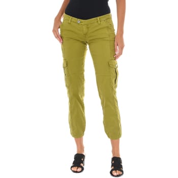 Lange broek met smalle snit en elastische zomen 70DBF0646-R216 vrouw