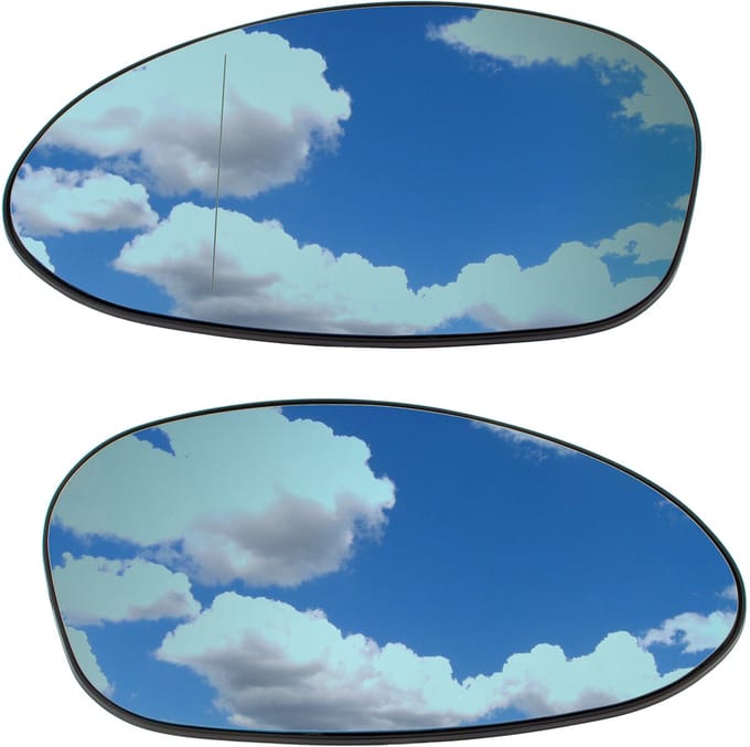 M MODECAR serie - Verwarmde Blauwe Spiegelglazen - BMW 1 E81/E82/E87/E88 2004-2013 - Links en Rechts
