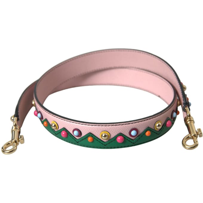 Roze Leren Handtas Accessoire Schouderband
