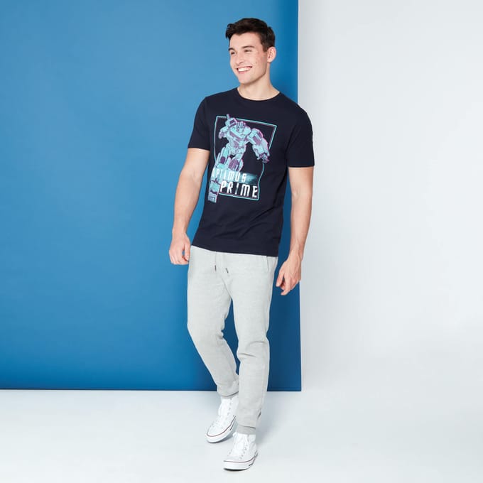 Transformers Optimus Prime Neon t-shirt - Marineblauw - S