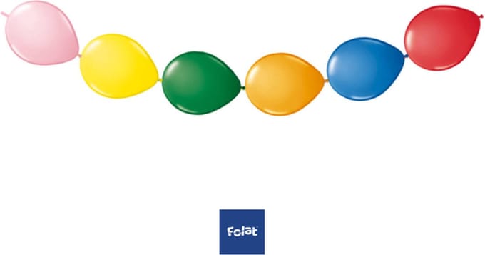Folat - Doorknoopballonnen assorti 8 stuks