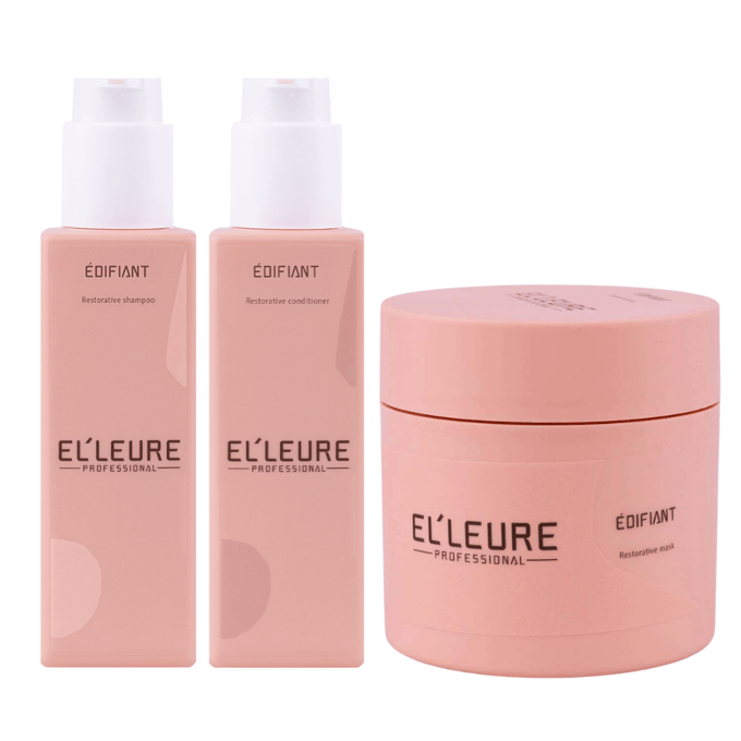 Elleure Édifiant Herstellend 1-2-3 haircare routine pakket