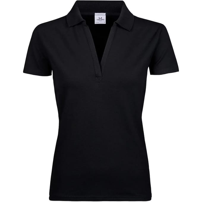 Tee Jays - Women´s Luxury Stretch V-Neck Polo - Black - M