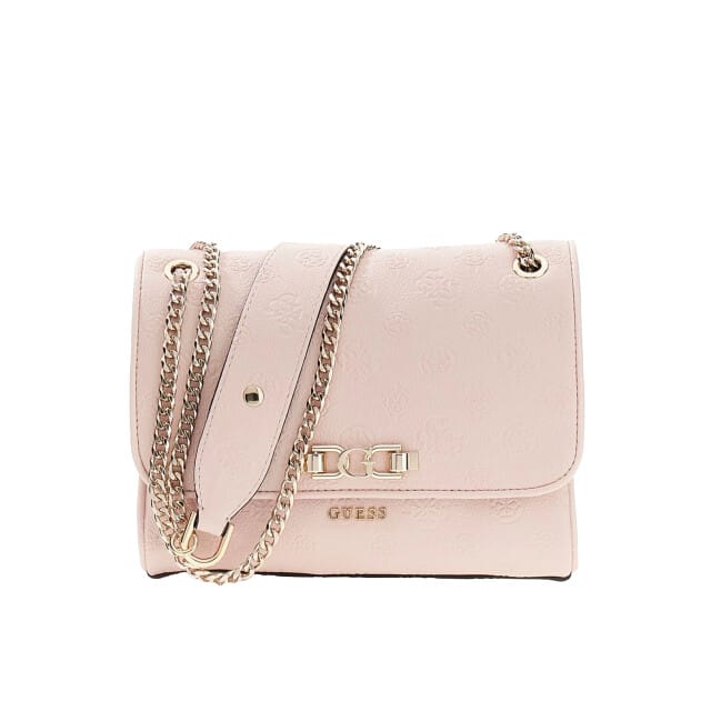 GUESS schoudertas Anise Convertible Xbody Flap Light Rose Logo roze