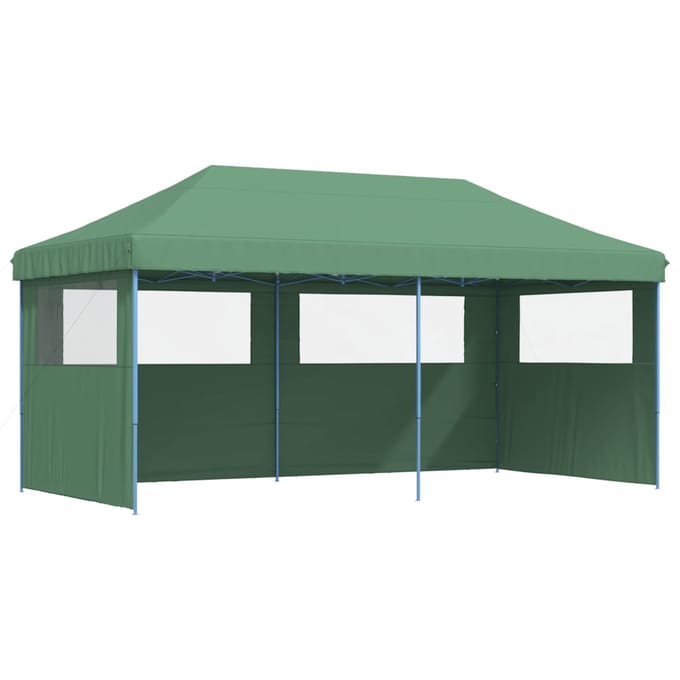 vidaXL - Partytent - inklapbaar - pop-up - met - 3 - zijwanden - groen