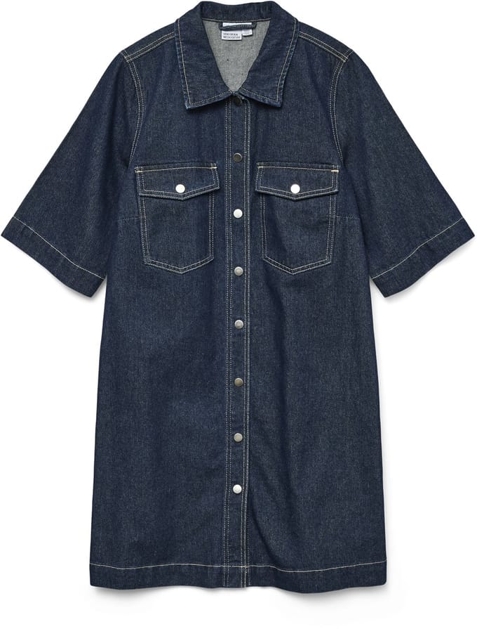 Vero Moda Fenja Denim Short Jurk Dames