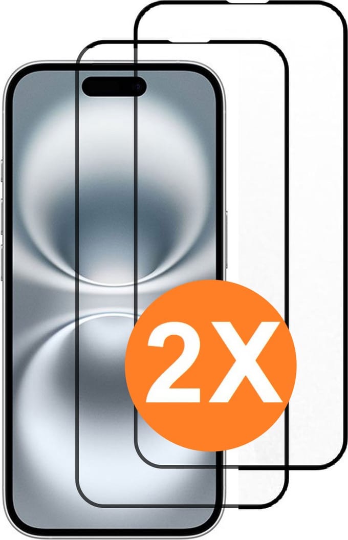 Screenprotectors Geschikt voor iPhone 16 Plus Arara screenprotectors gehard tempered glass Full cover – 2 Stuks