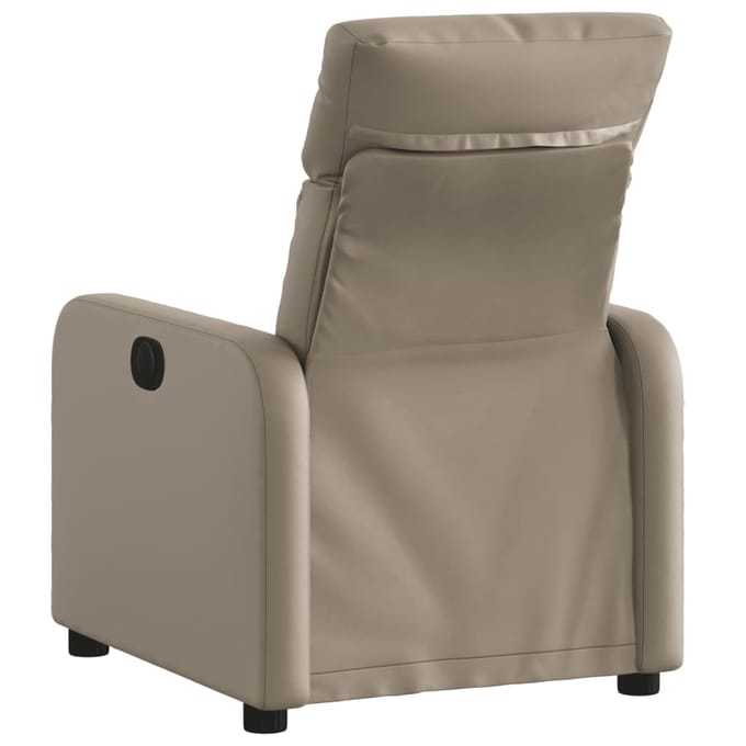 vidaXL - Fauteuil - verstelbaar - kunstleer - cappuccinokleurig