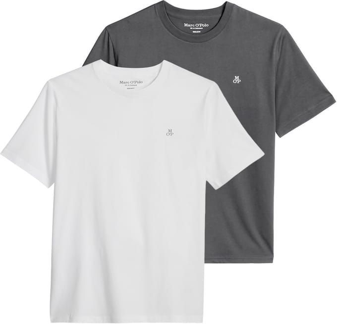 Marc O Polo T-shirt Jersey T-Shirts Shortsleeve Kjer L Set van 2