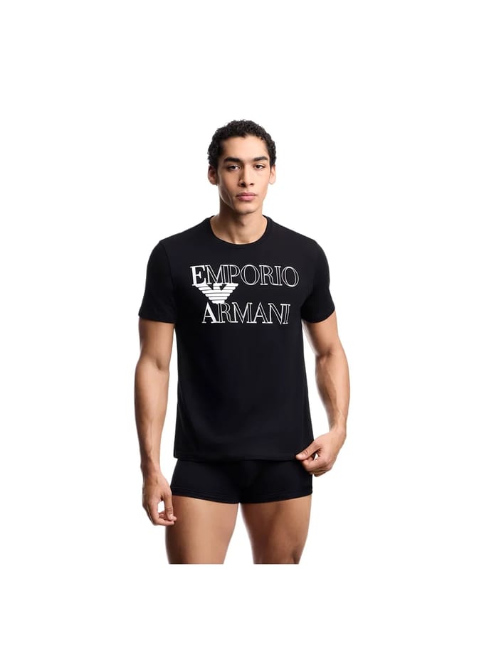Emporio Armani Em000574_af20434 T-shirt Met Korte Mouwen Zwart M Man