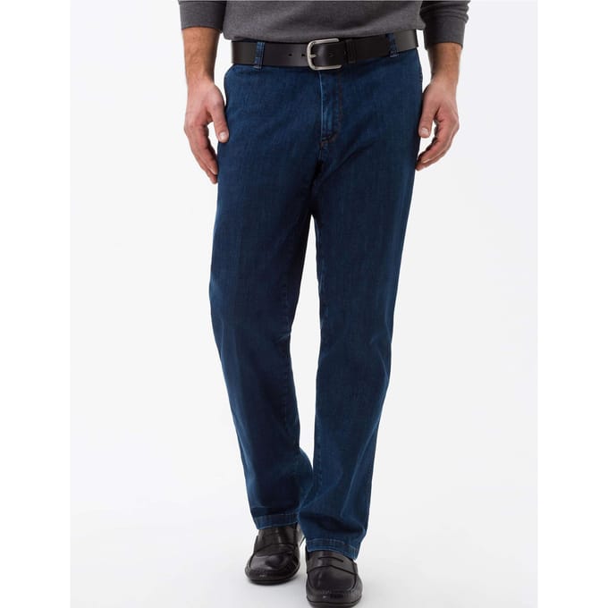 Eurex Heren Chino  Style JIM, denim blauw regular, maat 28