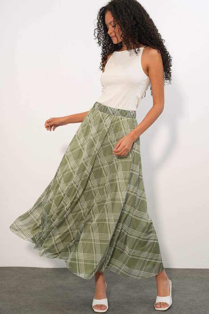 Bloemen Hoge Taille Maxi Rok