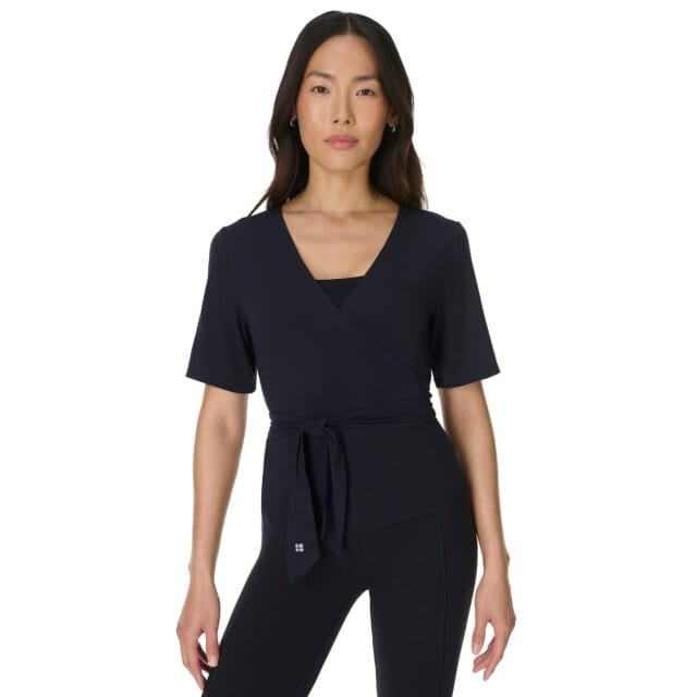 Sweaty Betty Soft Flow Studio Wear Your Way T-shirt ZWART - Maat S