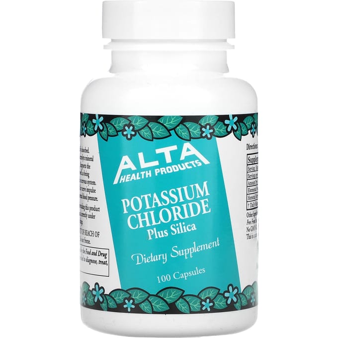 Kaliumchloride, Silica Plus, 100 Capsules