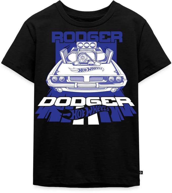 Hot Wheels Rodger Dodger Premium T Shirt Kinderen