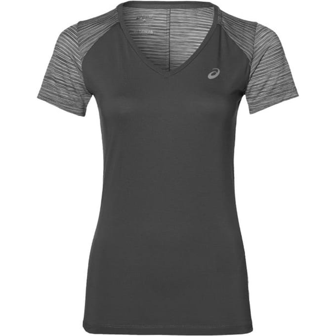 Asics Motion Cool FuzeX Dames Grijs T-shirt