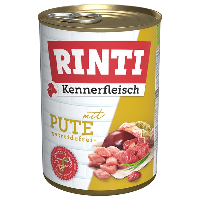 Voordeelverpakking RINTI Kennerfleisch 24 x 400 g - kalkoen