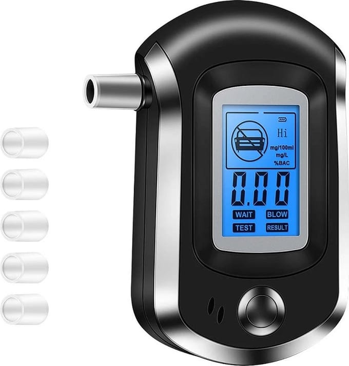 Digitale Alcoholtester Professioneel met LCD-scherm en Geluidsmelding - Ademanalyse test
