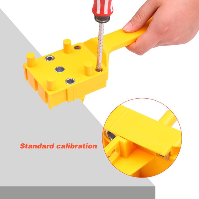 41 stuks Snelle houtdeuvelmalset Handheld Pocket Hole Jig Fit 6/8/10mm boorbits Rechte gaten 41pcs Set blauw