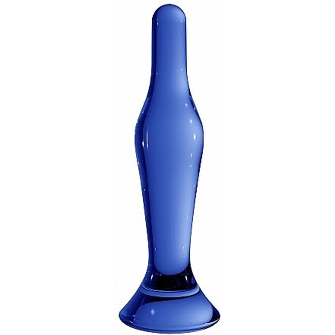 Chrystalino Flask Blue - Glazen Dildo