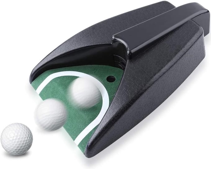 Putting unit met automatische balretour, golfputter, putting cup, golfaccessoires, 31x17x, standaard model