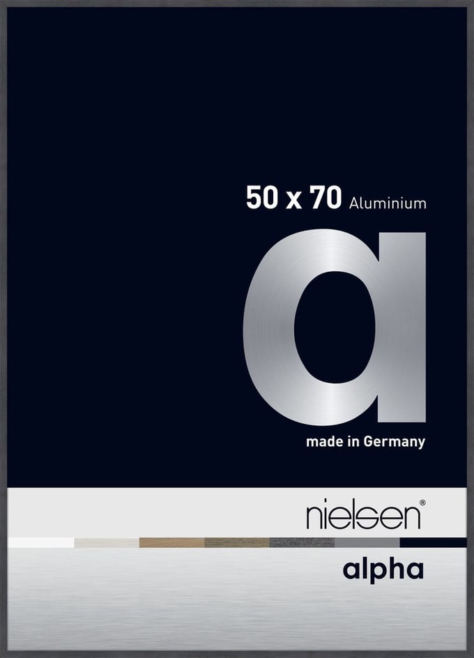 Nielsen Alpha Aluminium Wissellijst Grey 50x70cm