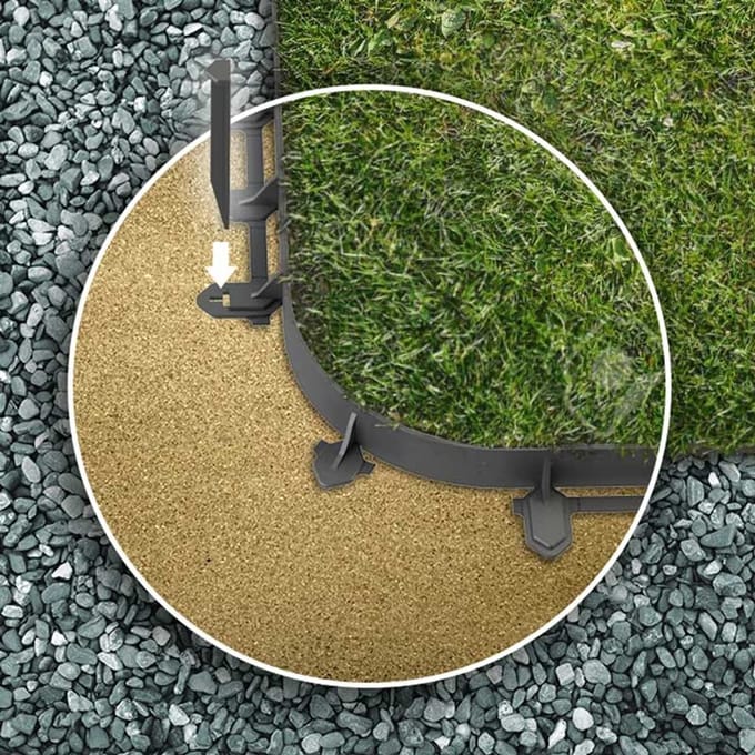 Intergard Borderrand kunststof 100cm (4 stuks)