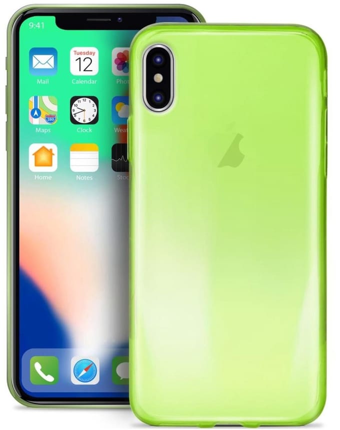 Puro zadnÃ­ kryt "0.3 NUDE" pro Apple iPhone X, zel
