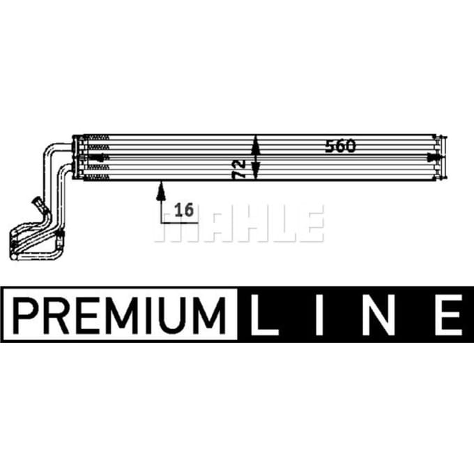 Olie radiator, stuurinrichting MAHLE CLC 51 000P