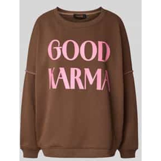Relaxed fit sweatshirt met ronde hals