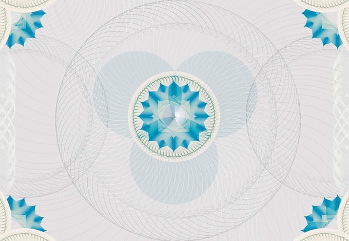 Fotobehang  Pattern Circles | XL - 208cm x 146cm | 130g/m2 Vlies